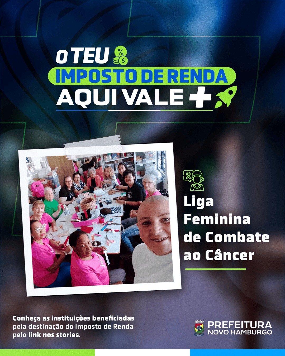Liga Feminina é uma das entidades que pode ser beneficiada com destinação do Imposto de Renda 