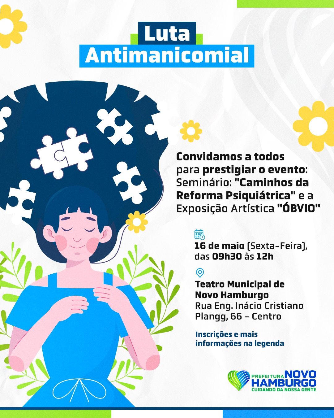 Novo Hamburgo sedia evento alusivo ao Dia de Luta Antimanicomial