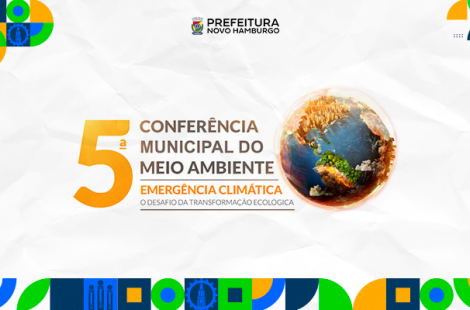 Banner informativo sobre a 5ª Conferência Municipal do Meio Ambiente