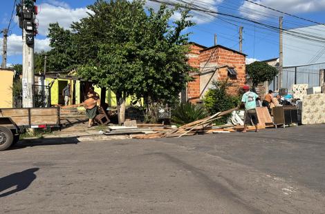 O bairro Canudos começou a vivenciar nesta semana uma nova etapa no processo de reconstrução pós-enchente em Novo Hamburgo.