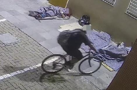 Câmeras identificaram suspeito do roubo da bicicleta 