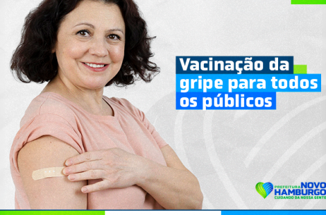 Vacinação contra a gripe foi ampliada e está disponível para toda a população de Novo Hamburgo com mais de 6 meses de idade