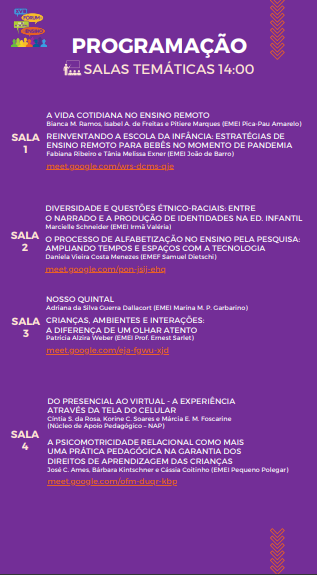 XVIII Fórum da RME - Programação 2