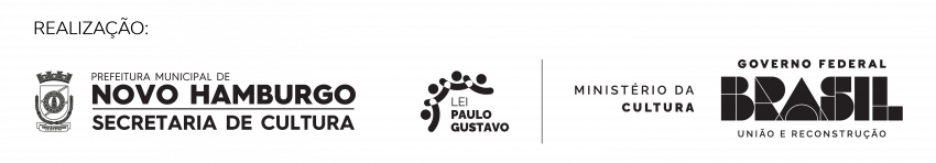 Logo Mono Preto | Lei Paulo Gustavo - Novo Hamburgo - Período Eleitoral 2024